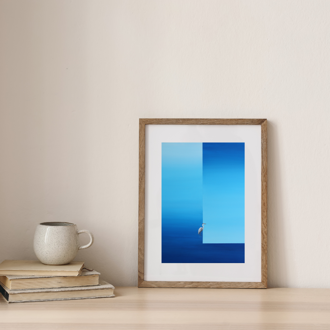 Beige Minimalist Wall Frame Mockup Instagram Post